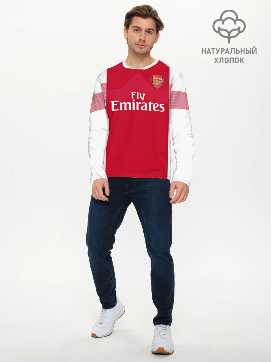 Мужской лонгслив базовый / Aubameyang home 18-19 (P007_P004ooo1646085, P004ooo1646085)