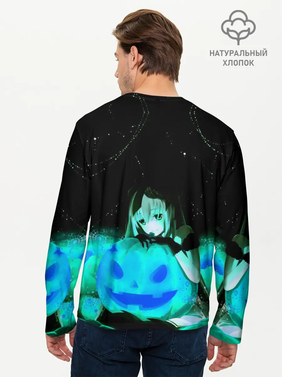 Мужской лонгслив базовый / Halloween (P007_P004ooo1645879, P004ooo1645879)