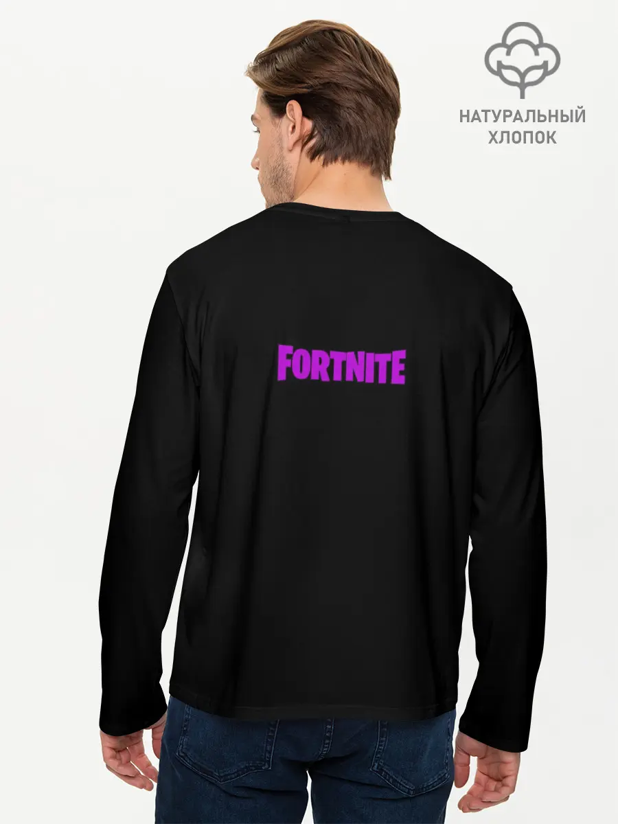 Мужской лонгслив базовый / Fortnite. Neon Lama (P007_P004ooo1646219, P004ooo1646219)