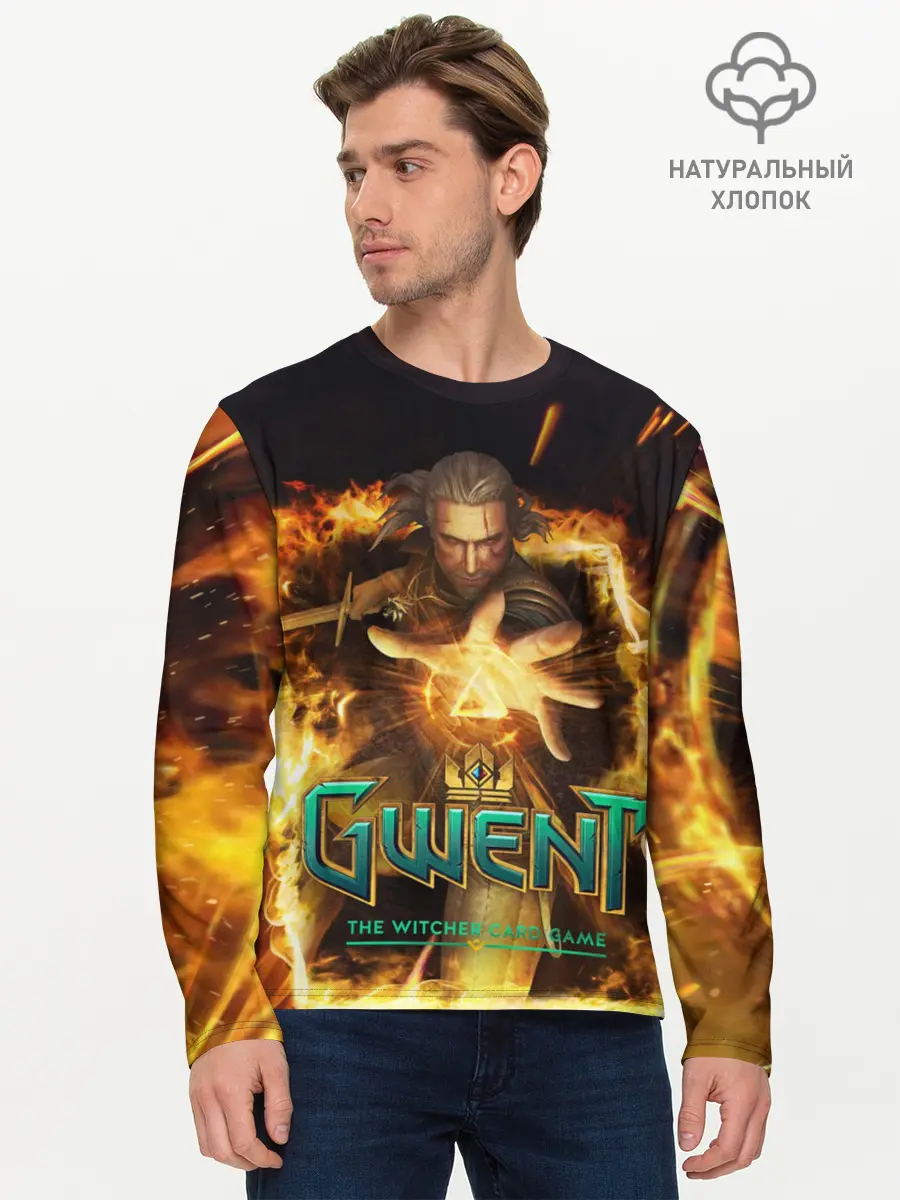Мужской лонгслив базовый / GWENT: The Witcher Card Game (P007_P004ooo1647807, P004ooo1647807)