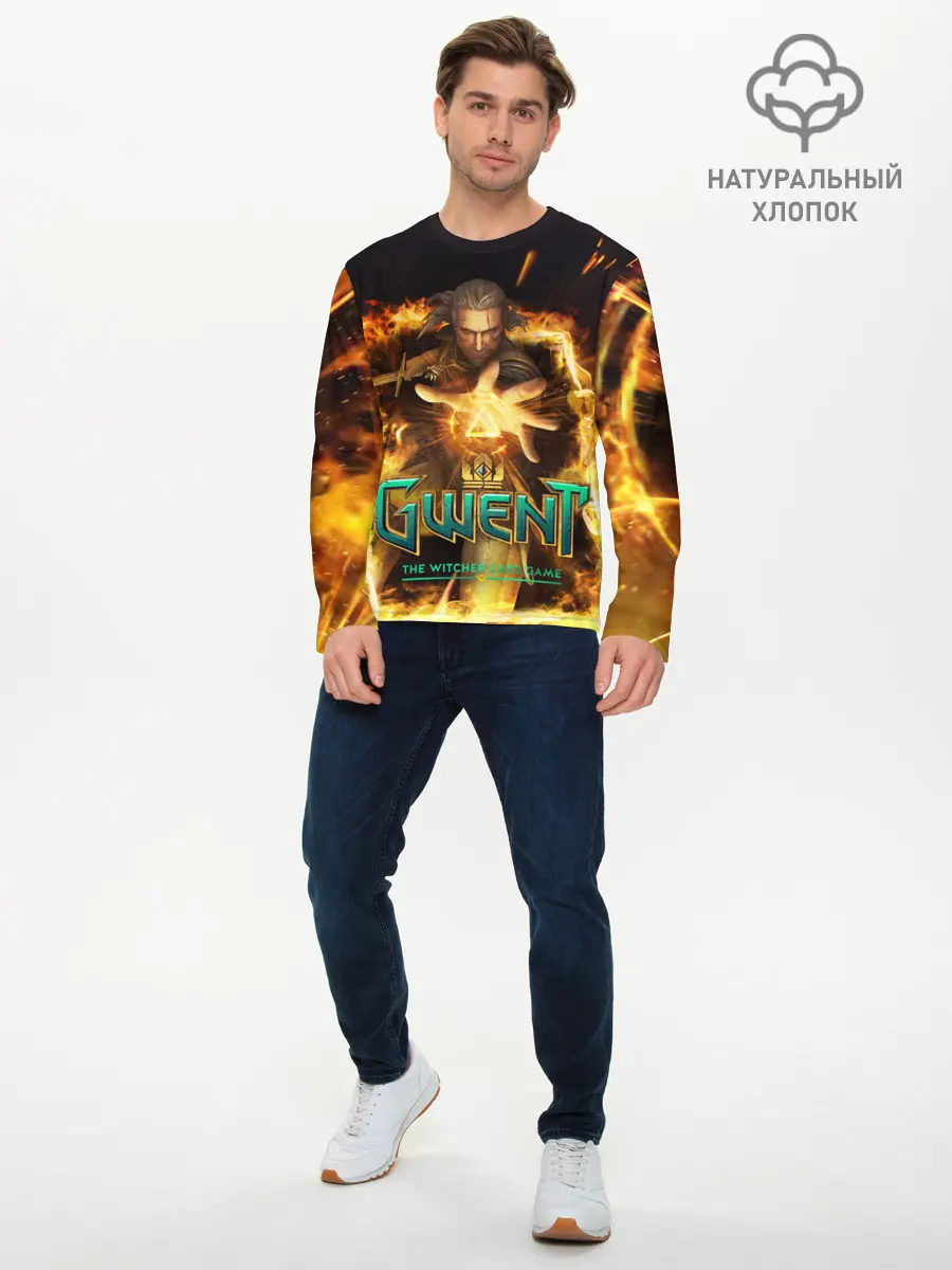 Мужской лонгслив базовый / GWENT: The Witcher Card Game (P007_P004ooo1647807, P004ooo1647807)