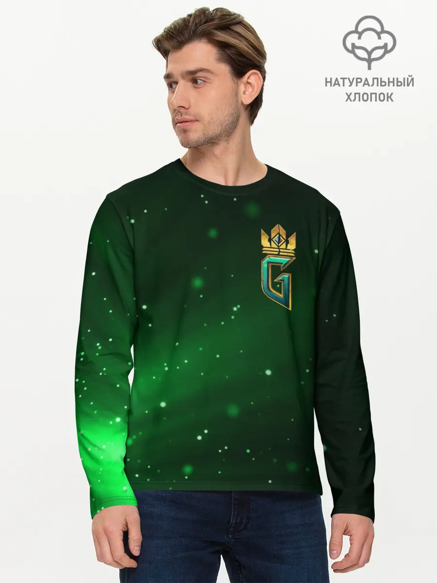 Мужской лонгслив базовый / GWENT Logo (P007_P004ooo1647811, P004ooo1647811)