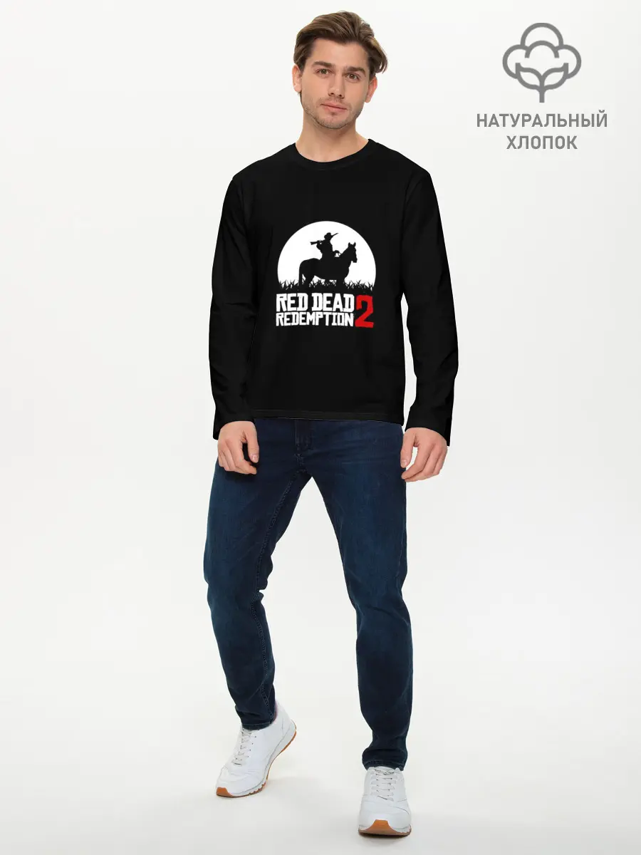 Мужской лонгслив базовый / RED DEAD REDEMPTION (P007_P004ooo1647641, P004ooo1647641)