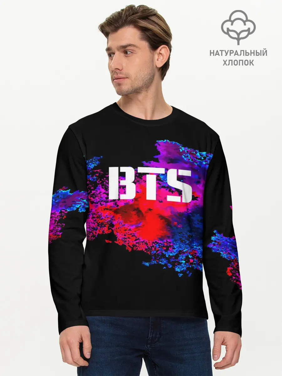 Мужской лонгслив базовый / BTS (P007_P004ooo1648311, P004ooo1648311)