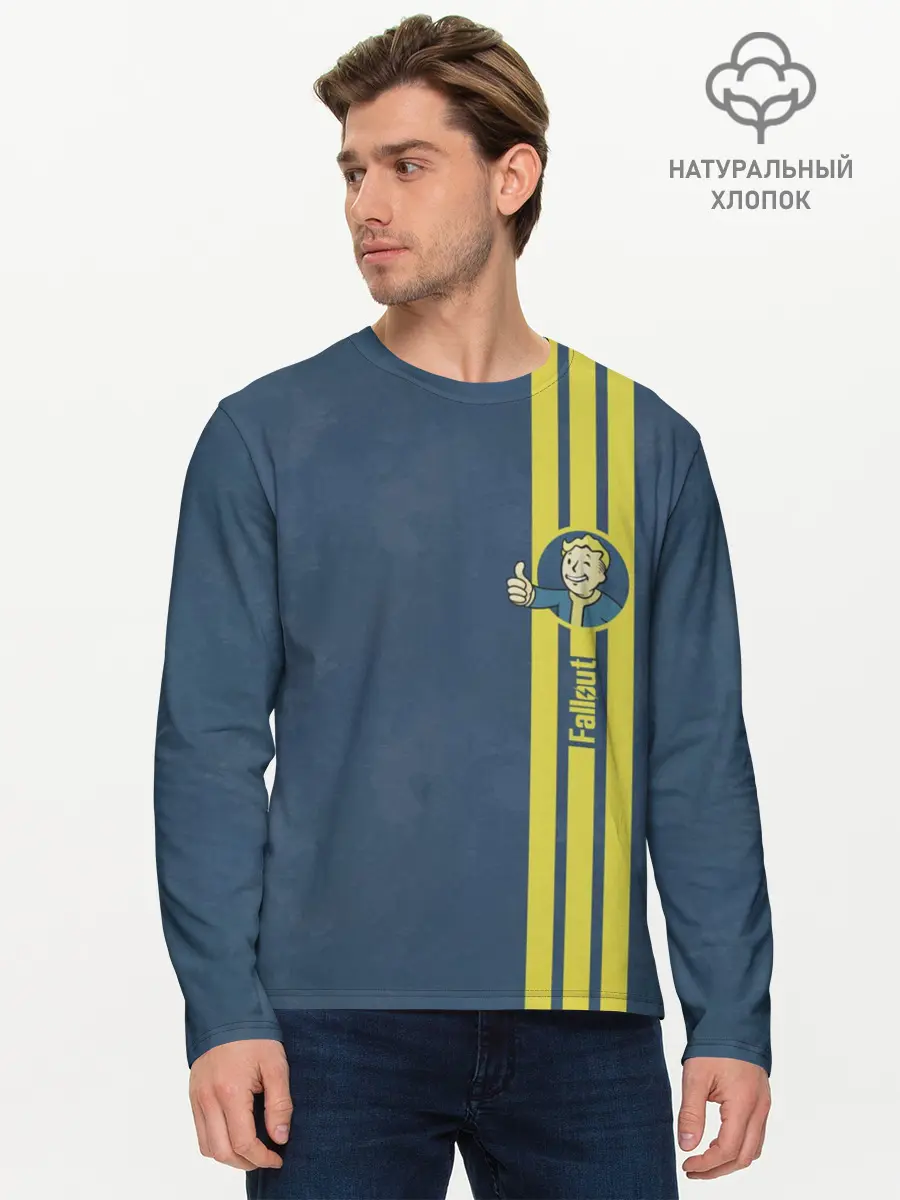 Мужской лонгслив базовый / Fallout (P007_P004ooo1648885, P004ooo1648885)