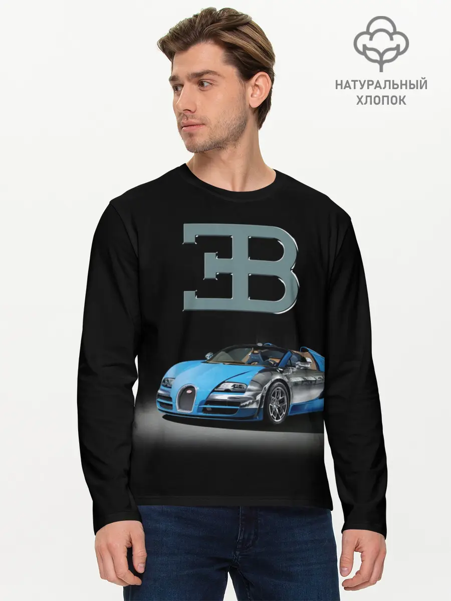Мужской лонгслив базовый / Bugatti (P007_P004ooo1647543, P004ooo1647543)