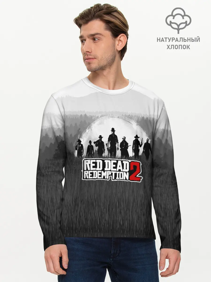 Мужской лонгслив базовый / Red Dead Redemption 2 (P007_P004ooo1647617, P004ooo1647617)