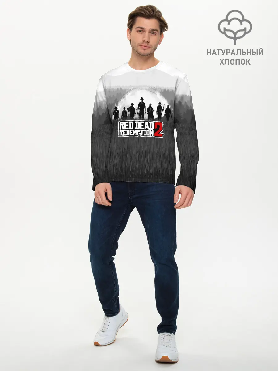 Мужской лонгслив базовый / Red Dead Redemption 2 (P007_P004ooo1647617, P004ooo1647617)