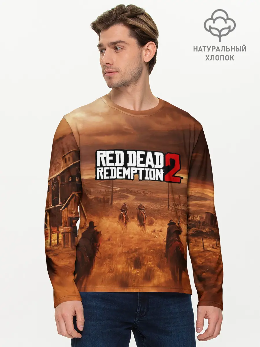 Мужской лонгслив базовый / RED DEAD REDEMPTION 2 (P007_P004ooo1650033, P004ooo1650033)
