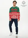 Мужской лонгслив базовый / Новогодний Евгений (P007_P004ooo1649383, P004ooo1649383)
