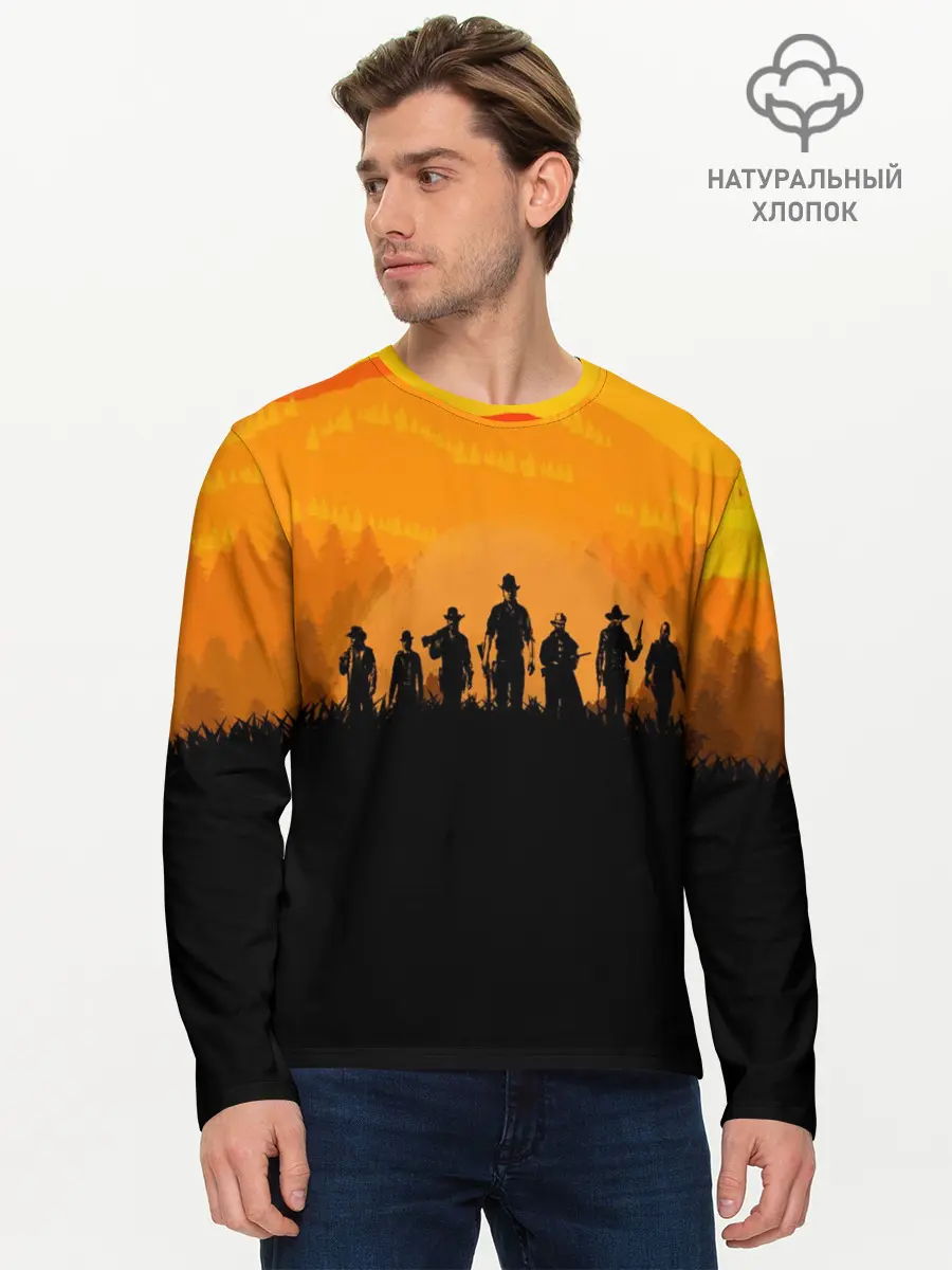 Мужской лонгслив базовый / RED DEAD REDEMPTION (P007_P004ooo1649963, P004ooo1649963)