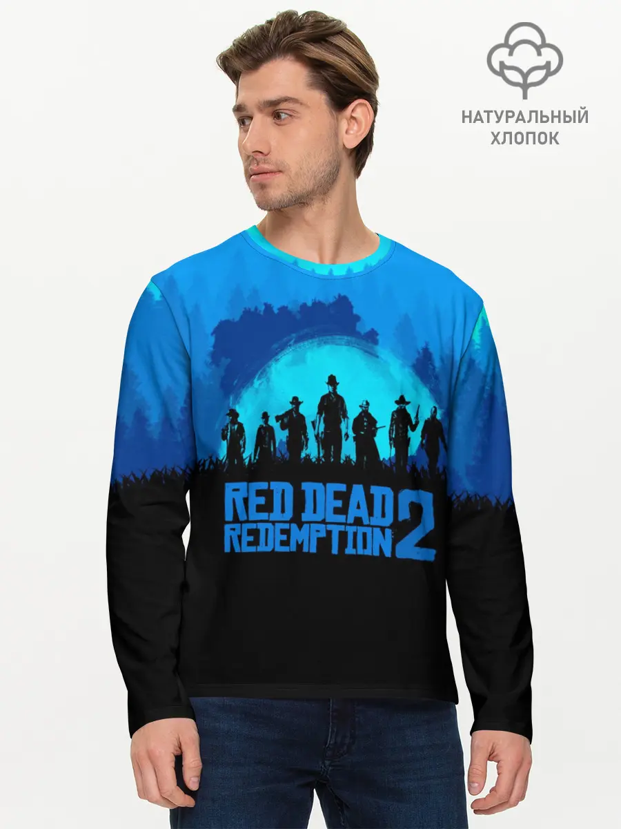 Мужской лонгслив базовый / RED DEAD REDEMPTION 2 (P007_P004ooo1649997, P004ooo1649997)