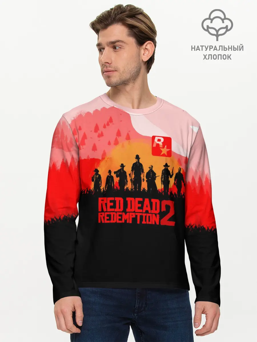 Мужской лонгслив базовый / RED DEAD REDEMPTION 2 (P007_P004ooo1650011, P004ooo1650011)