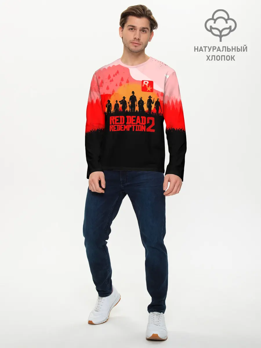 Мужской лонгслив базовый / RED DEAD REDEMPTION 2 (P007_P004ooo1650011, P004ooo1650011)