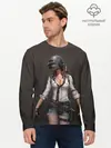 Мужской лонгслив базовый / PUBG girl (P007_P004ooo1652325, P004ooo1652325)