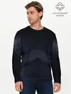 Мужской лонгслив базовый / Абстракция полос (P007_P004ooo1655185, P004ooo1655185)