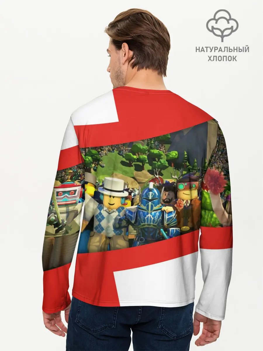 Мужской лонгслив базовый / ROBLOX (P007_P004ooo1655041, P004ooo1655041)