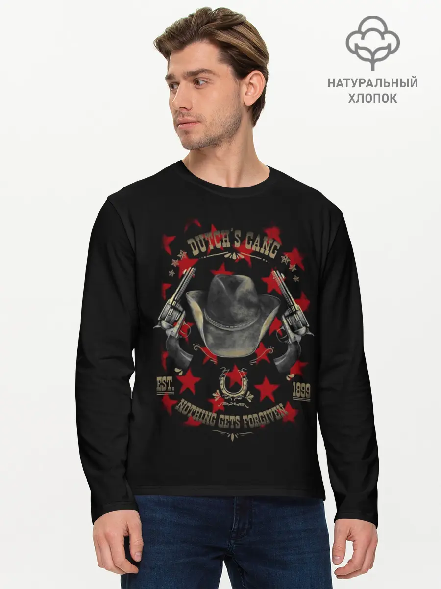 Мужской лонгслив базовый / Red Dead Redemption (P007_P004ooo1655743, P004ooo1655743)