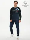 Мужской лонгслив базовый / MASS EFFECT N7 (P007_P004ooo1655783, P004ooo1655783)