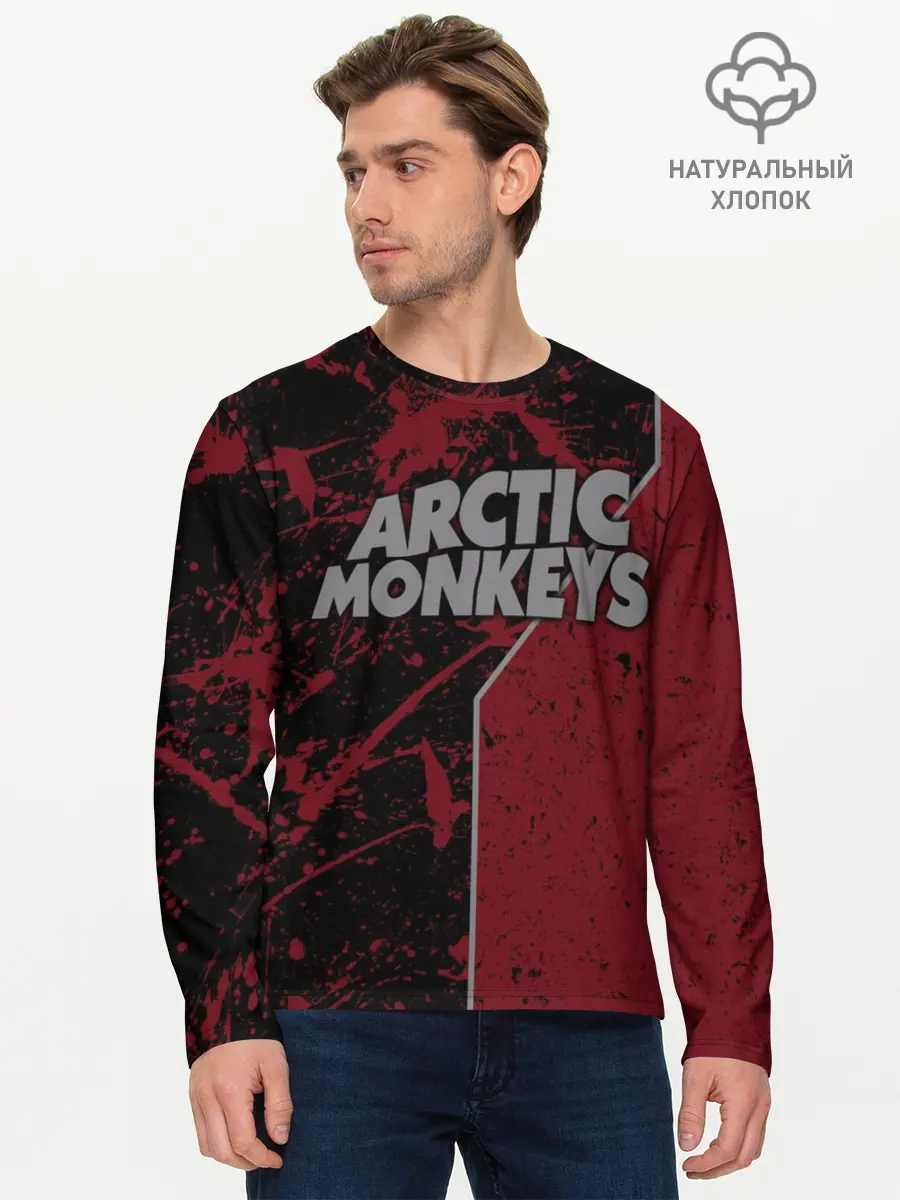 Мужской лонгслив базовый / Arctic Monkeys (P007_P004ooo1654439, P004ooo1654439)