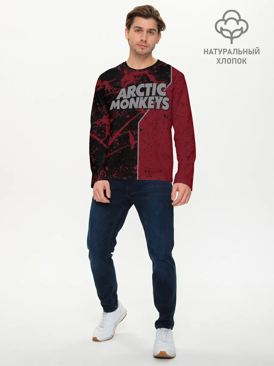 Мужской лонгслив базовый / Arctic Monkeys (P007_P004ooo1654439, P004ooo1654439)