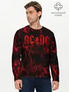 Мужской лонгслив базовый / AC/DC (P007_P004ooo1654449, P004ooo1654449)