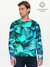 Мужской лонгслив базовый / abstraction geometry (P007_P004ooo1657165, P004ooo1657165)