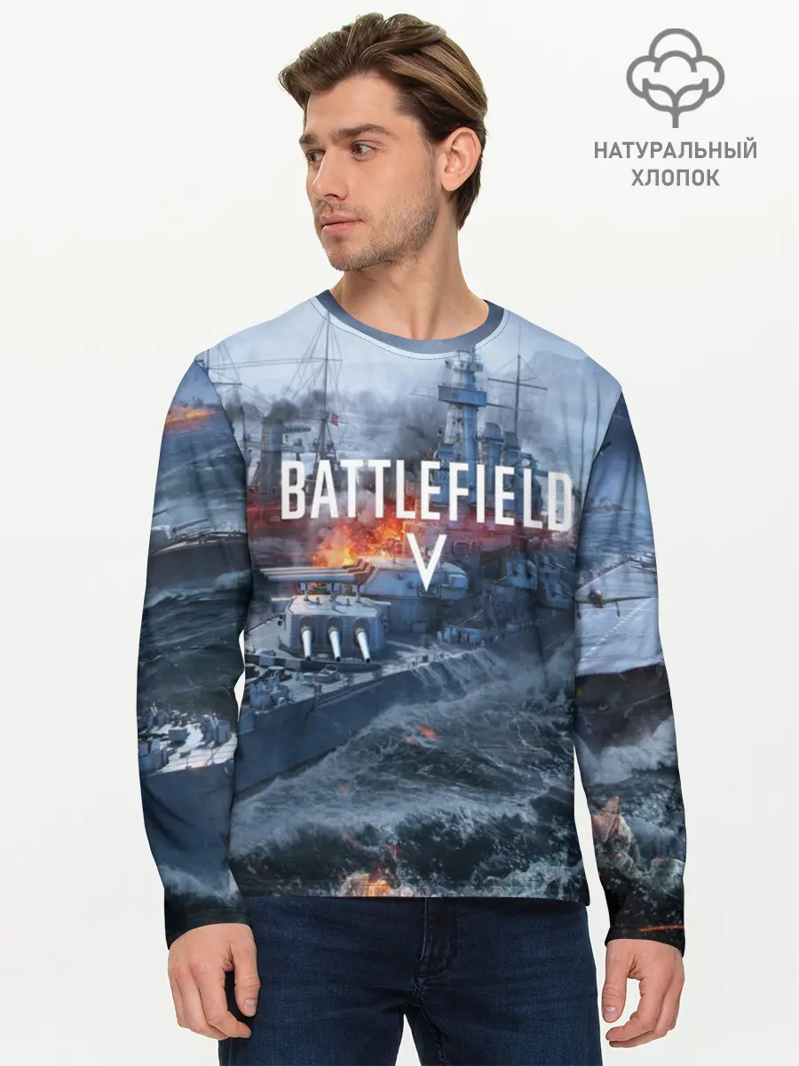 Мужской лонгслив базовый / BATTLEFIELD 5 (P007_P004ooo1656193, P004ooo1656193)