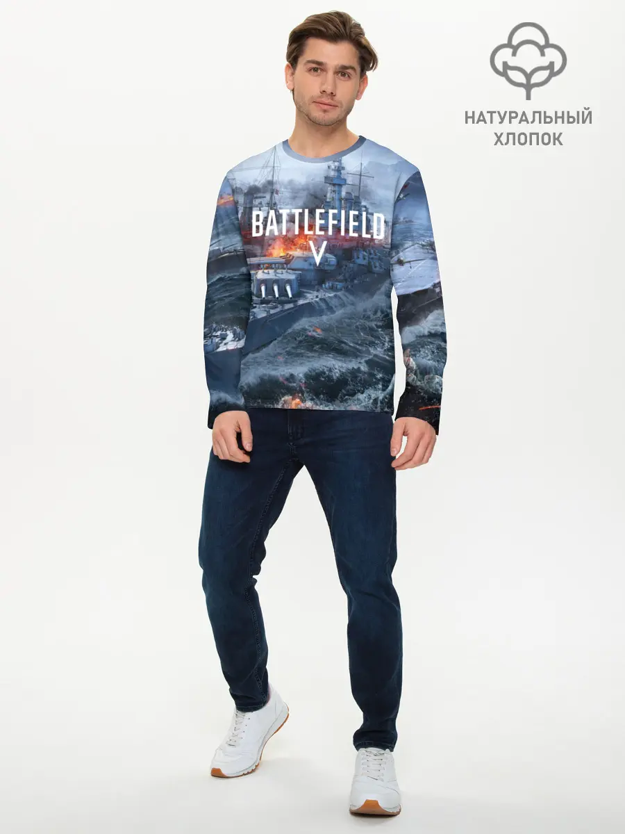 Мужской лонгслив базовый / BATTLEFIELD 5 (P007_P004ooo1656193, P004ooo1656193)