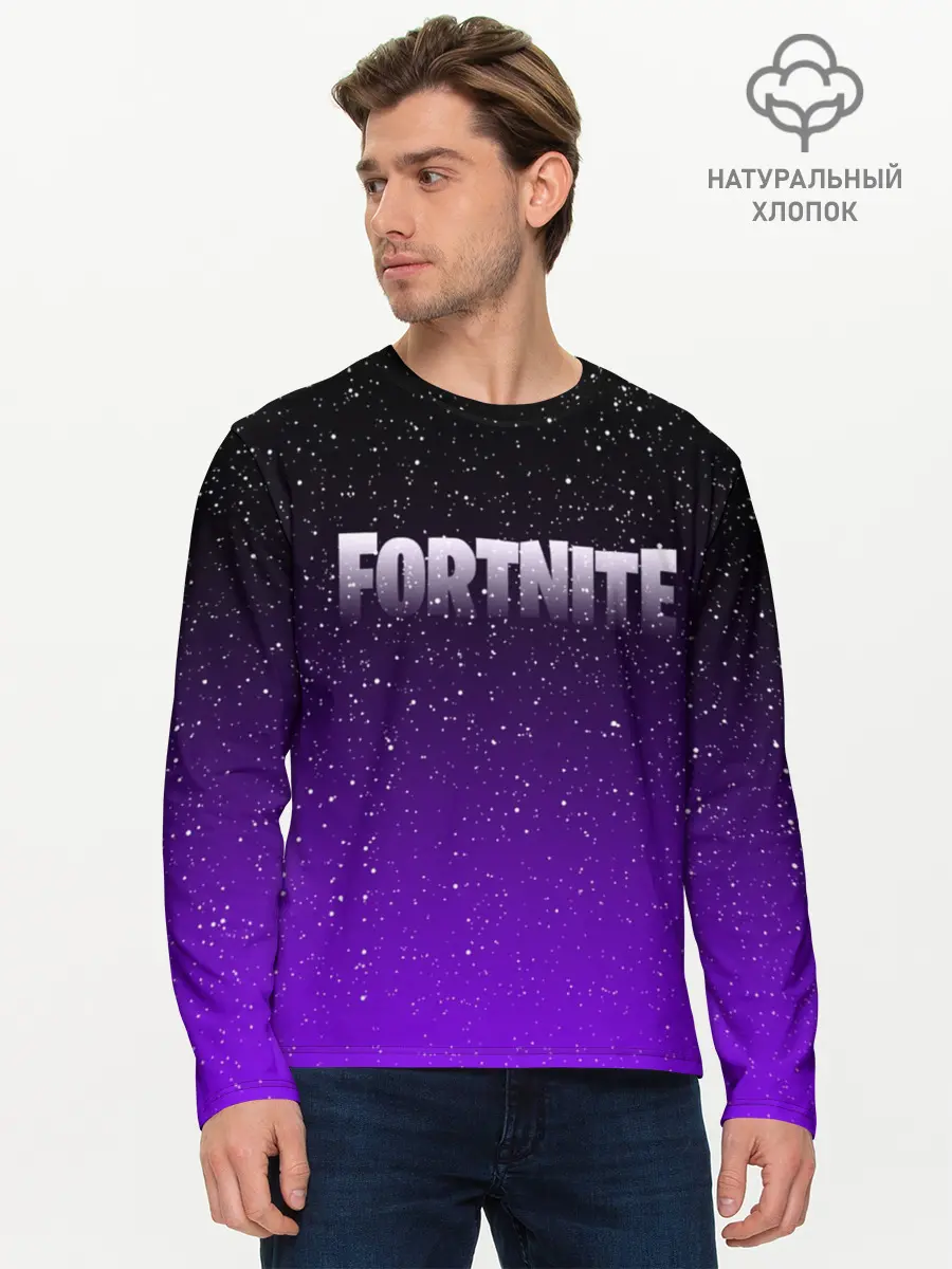 Мужской лонгслив базовый / FORTNITE SPACE (P007_P004ooo1656503, P004ooo1656503)