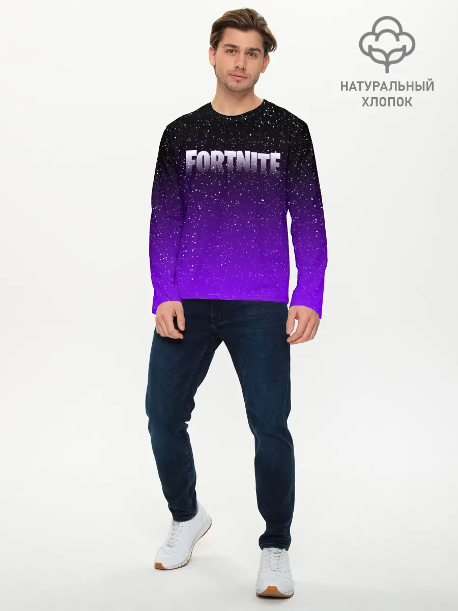 Мужской лонгслив базовый / FORTNITE SPACE (P007_P004ooo1656503, P004ooo1656503)