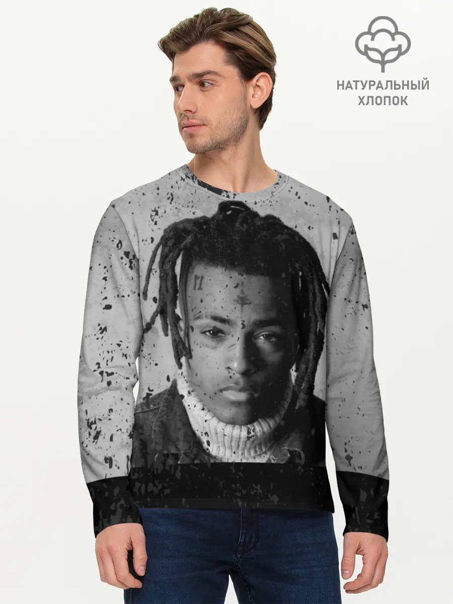 Мужской лонгслив базовый / XXXTentacion (P007_P004ooo1659991, P004ooo1659991)