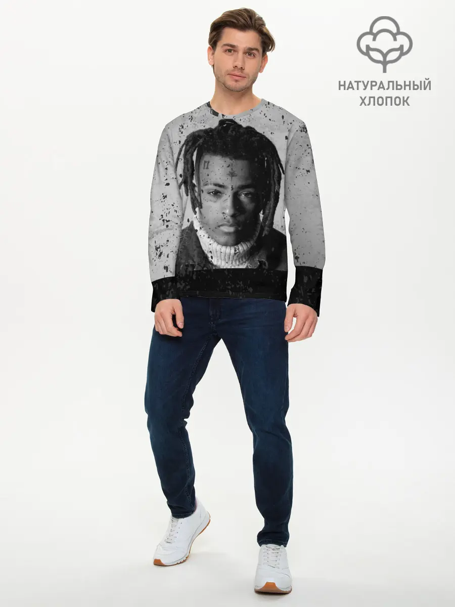 Мужской лонгслив базовый / XXXTentacion (P007_P004ooo1659991, P004ooo1659991)