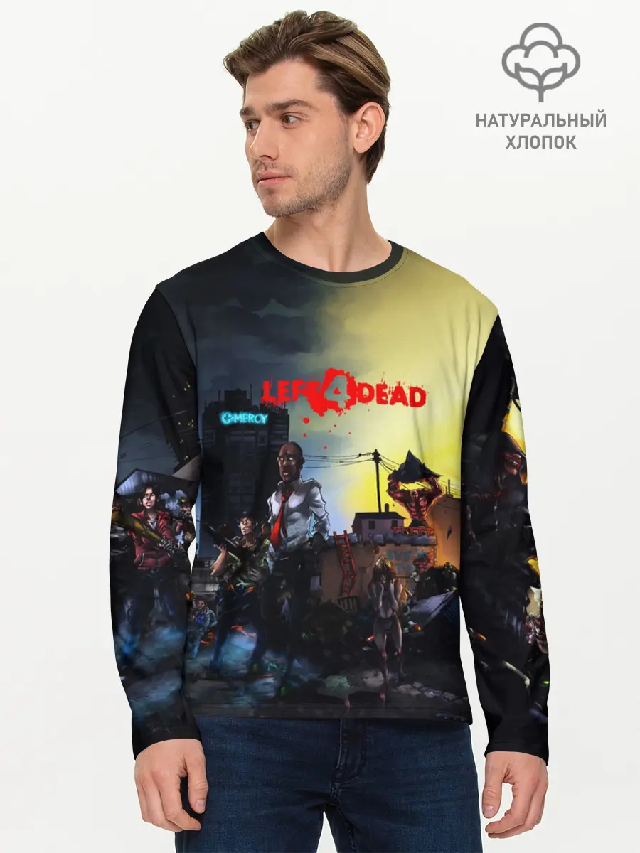 Мужской лонгслив базовый / LEFT 4 DEAD (P007_P004ooo1660229, P004ooo1660229)