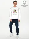 Мужской лонгслив базовый / Queen (P007_P004ooo1660287, P004ooo1660287)