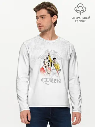 Мужской лонгслив базовый / Queen (P007_P004ooo1660287, P004ooo1660287)