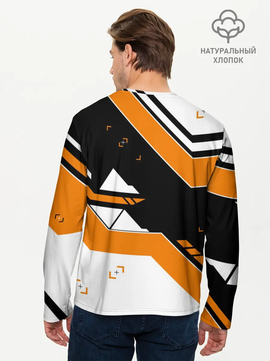 Мужской лонгслив базовый / CS:GO - Asiimov Inverted (P007_P004ooo1660369, P004ooo1660369)