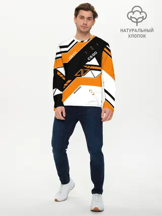 Мужской лонгслив базовый / CS:GO - Asiimov Inverted (P007_P004ooo1660369, P004ooo1660369)