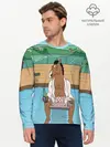 Мужской лонгслив базовый / Конь БоДжек (P007_P004ooo1660545, P004ooo1660545)