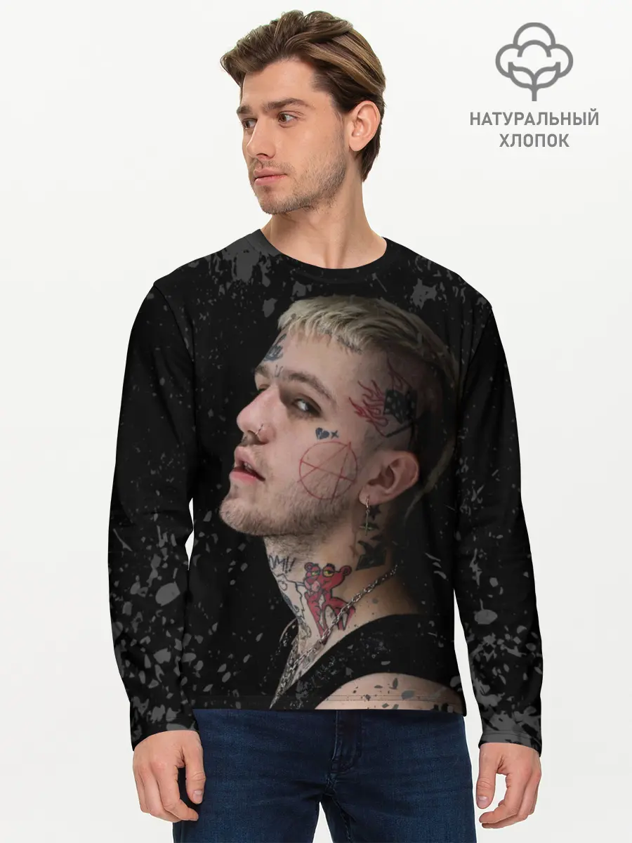 Мужской лонгслив базовый / Lil Peep (P007_P004ooo1661083, P004ooo1661083)