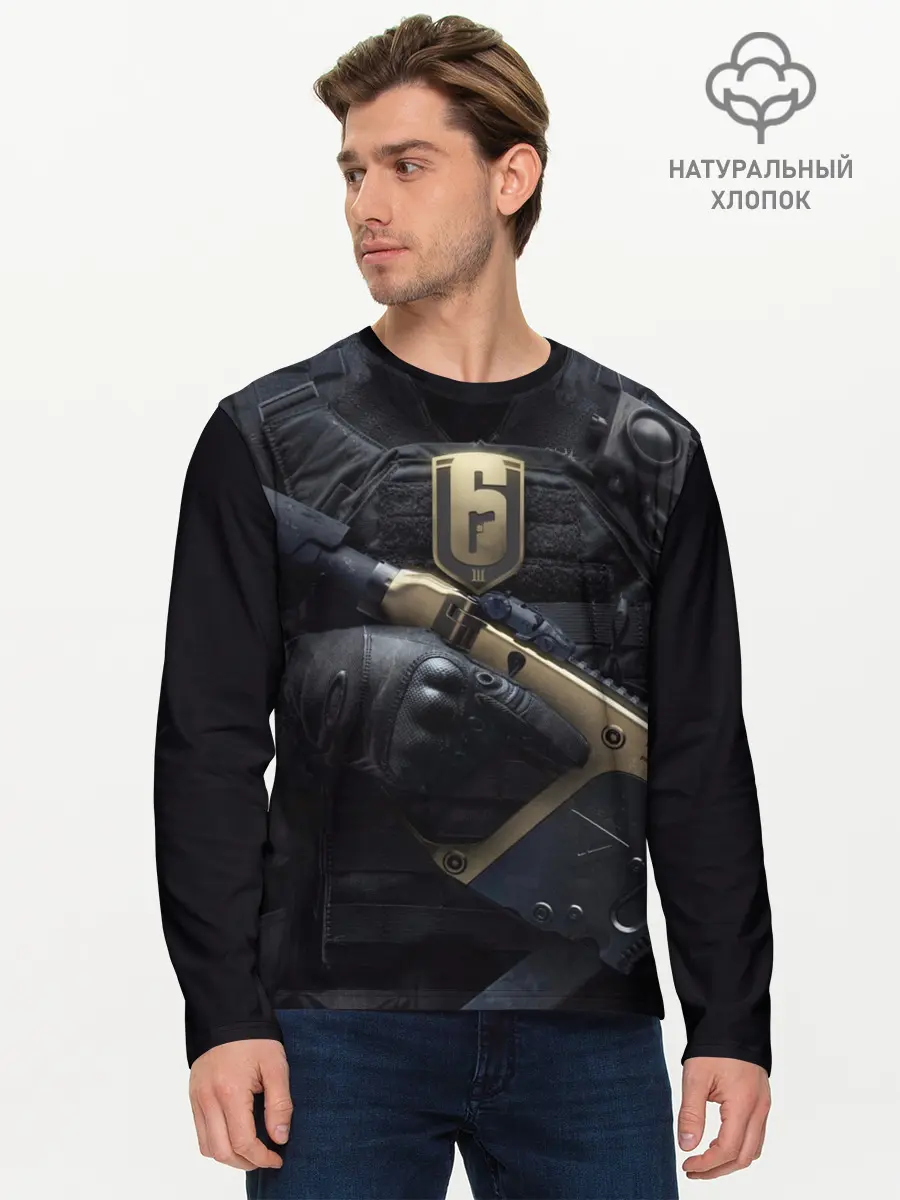 Мужской лонгслив базовый / Rainbow Six: Siege (P007_P004ooo1661265, P004ooo1661265)