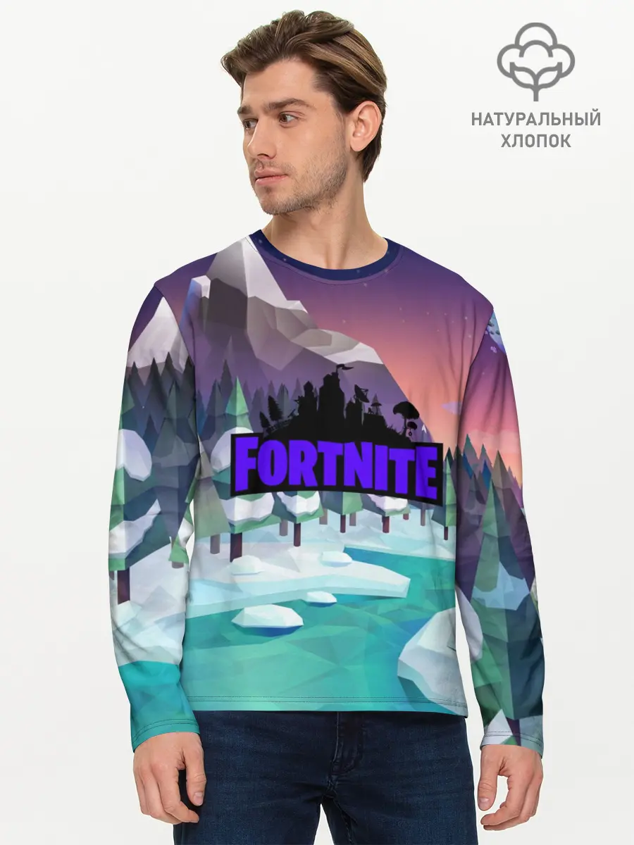 Мужской лонгслив базовый / fortnite (P007_P004ooo1663063, P004ooo1663063)