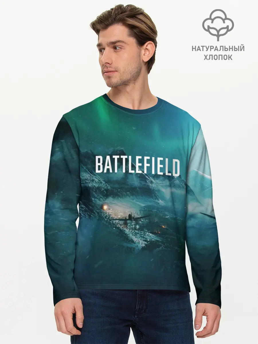 Мужской лонгслив базовый / BATTLEFIELD (P007_P004ooo1663621, P004ooo1663621)