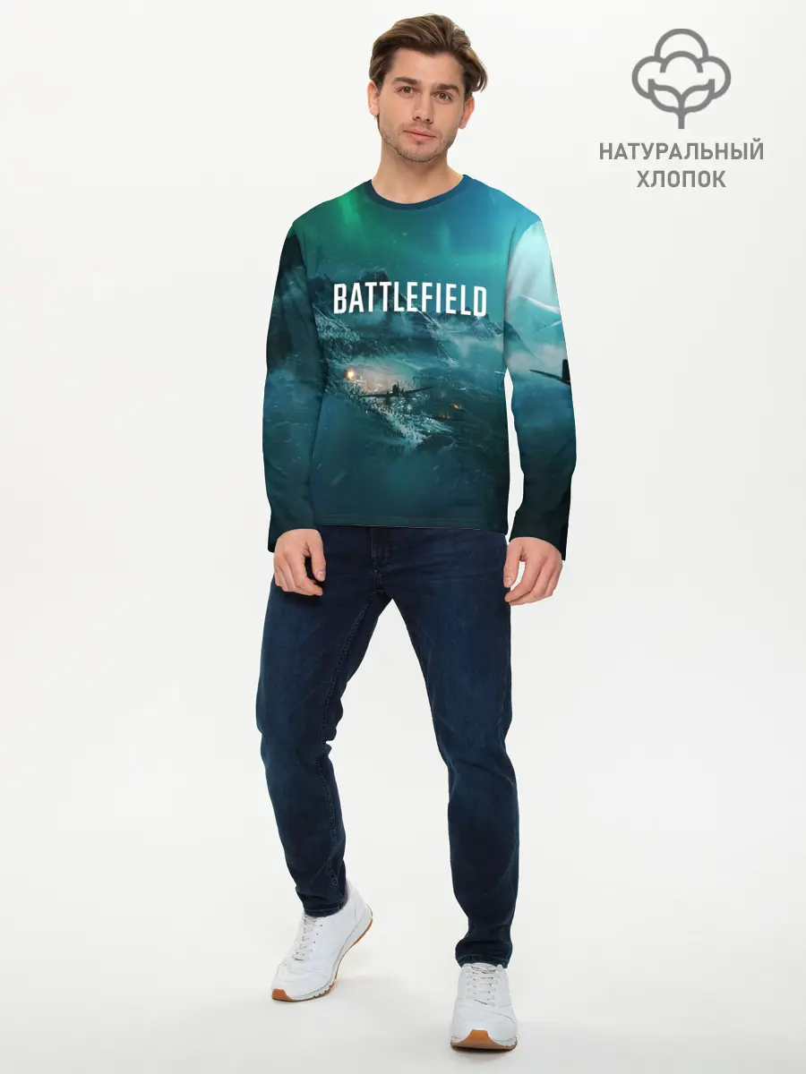 Мужской лонгслив базовый / BATTLEFIELD (P007_P004ooo1663621, P004ooo1663621)