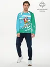 Мужской лонгслив базовый / Cool Santa (P007_P004ooo1663675, P004ooo1663675)