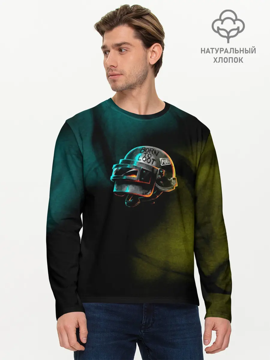 Мужской лонгслив базовый / PUBG (P007_P004ooo1665381, P004ooo1665381)