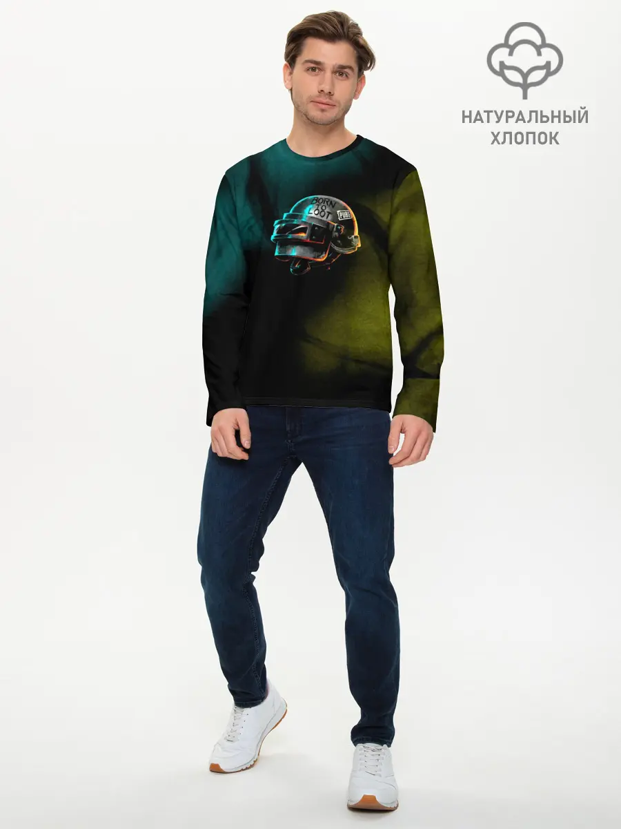 Мужской лонгслив базовый / PUBG (P007_P004ooo1665381, P004ooo1665381)