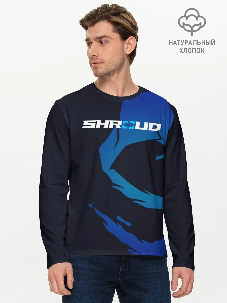 Мужской лонгслив базовый / «Shroud» - рюкзак (P007_P004ooo1665351, P004ooo1665351)