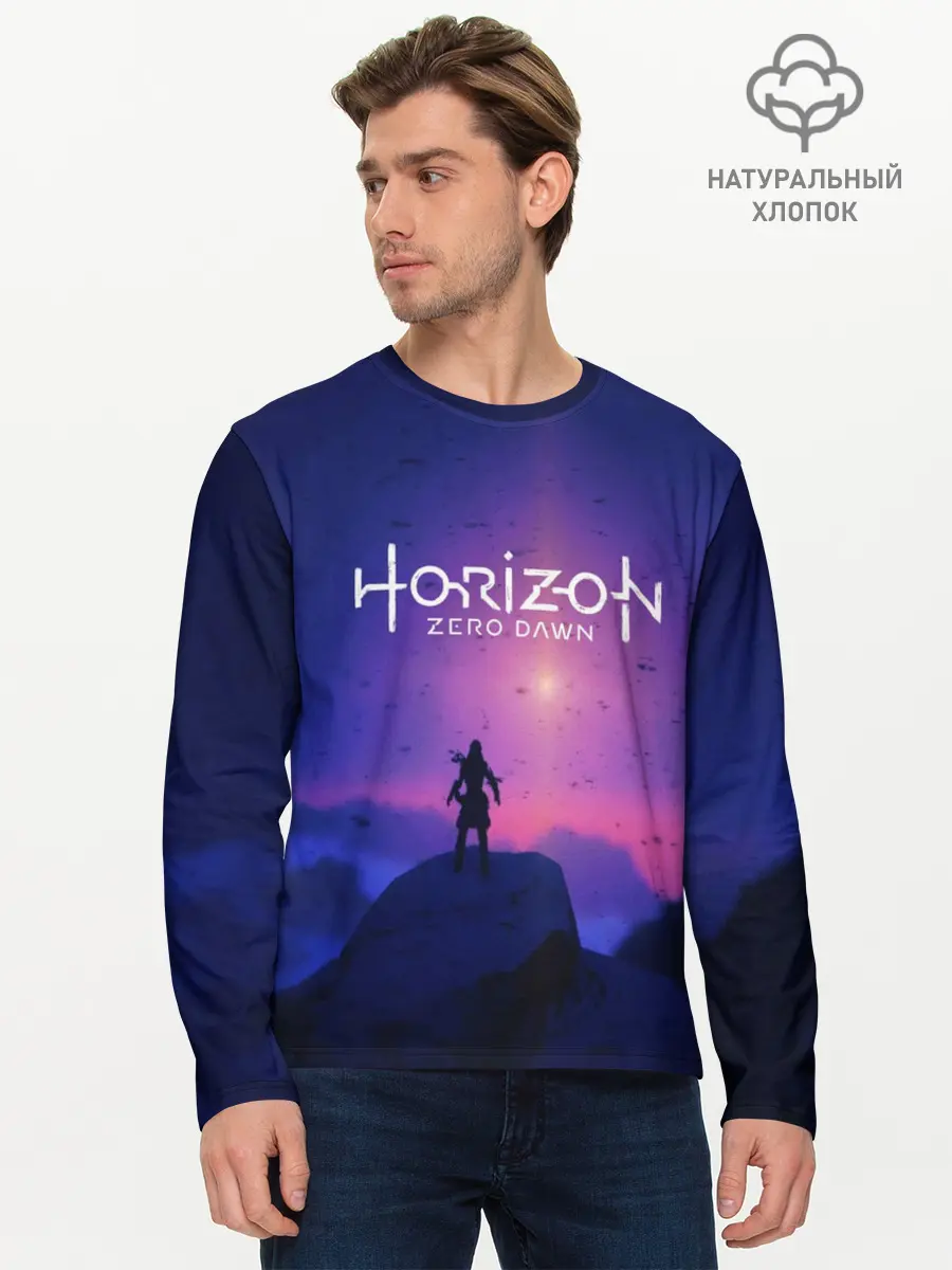 Мужской лонгслив базовый / HORIZON ZERO DAWN (P007_P004ooo1668917, P004ooo1668917)