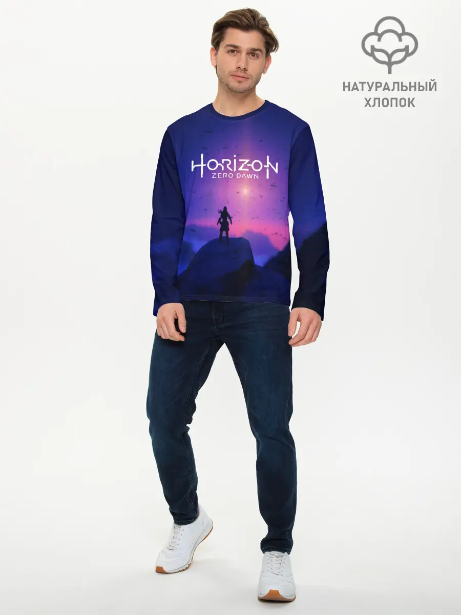 Мужской лонгслив базовый / HORIZON ZERO DAWN (P007_P004ooo1668917, P004ooo1668917)